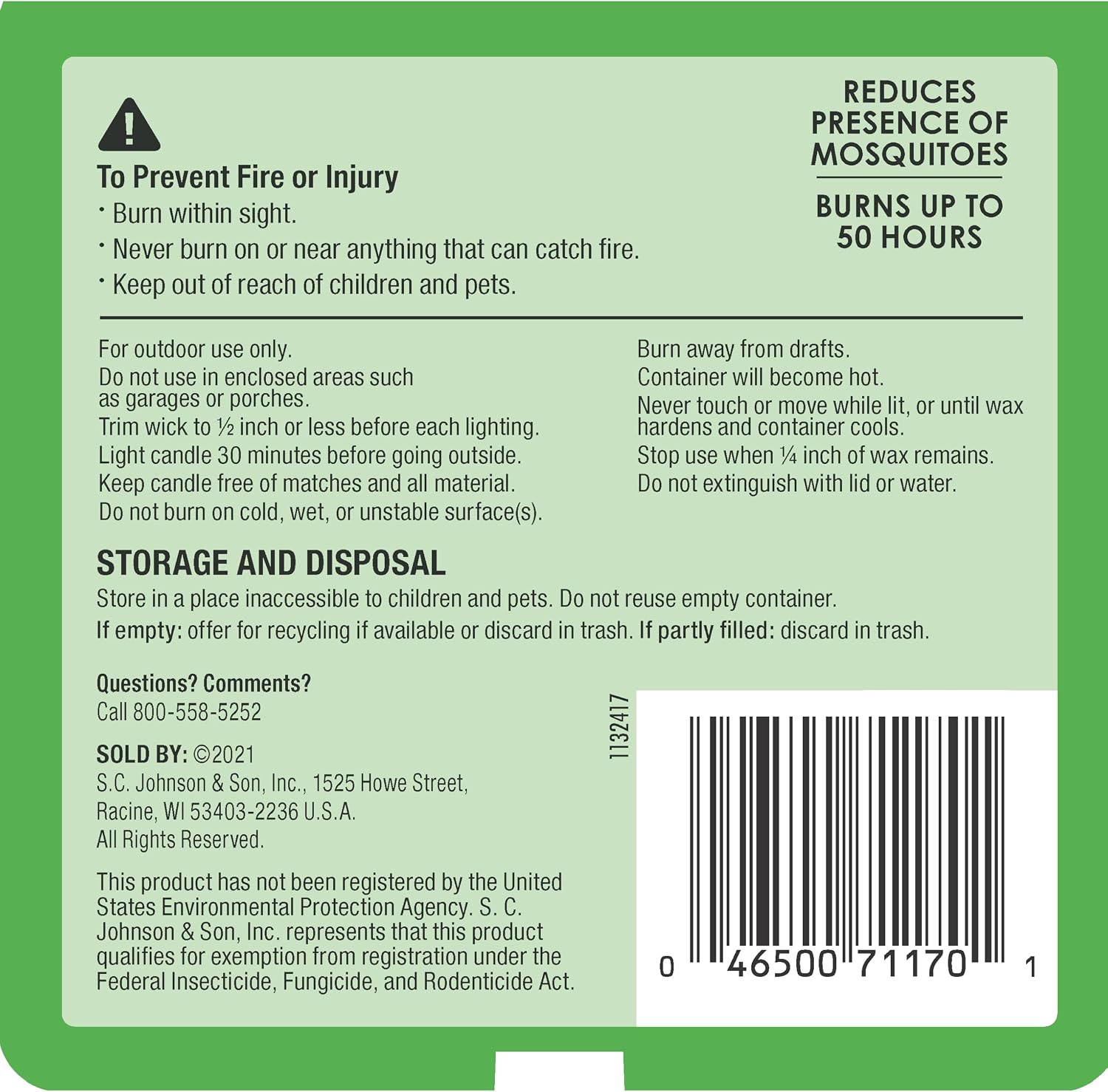 SC Johnson Off 3 Wick Citronella Bucket, 23 oz, Pack of 1