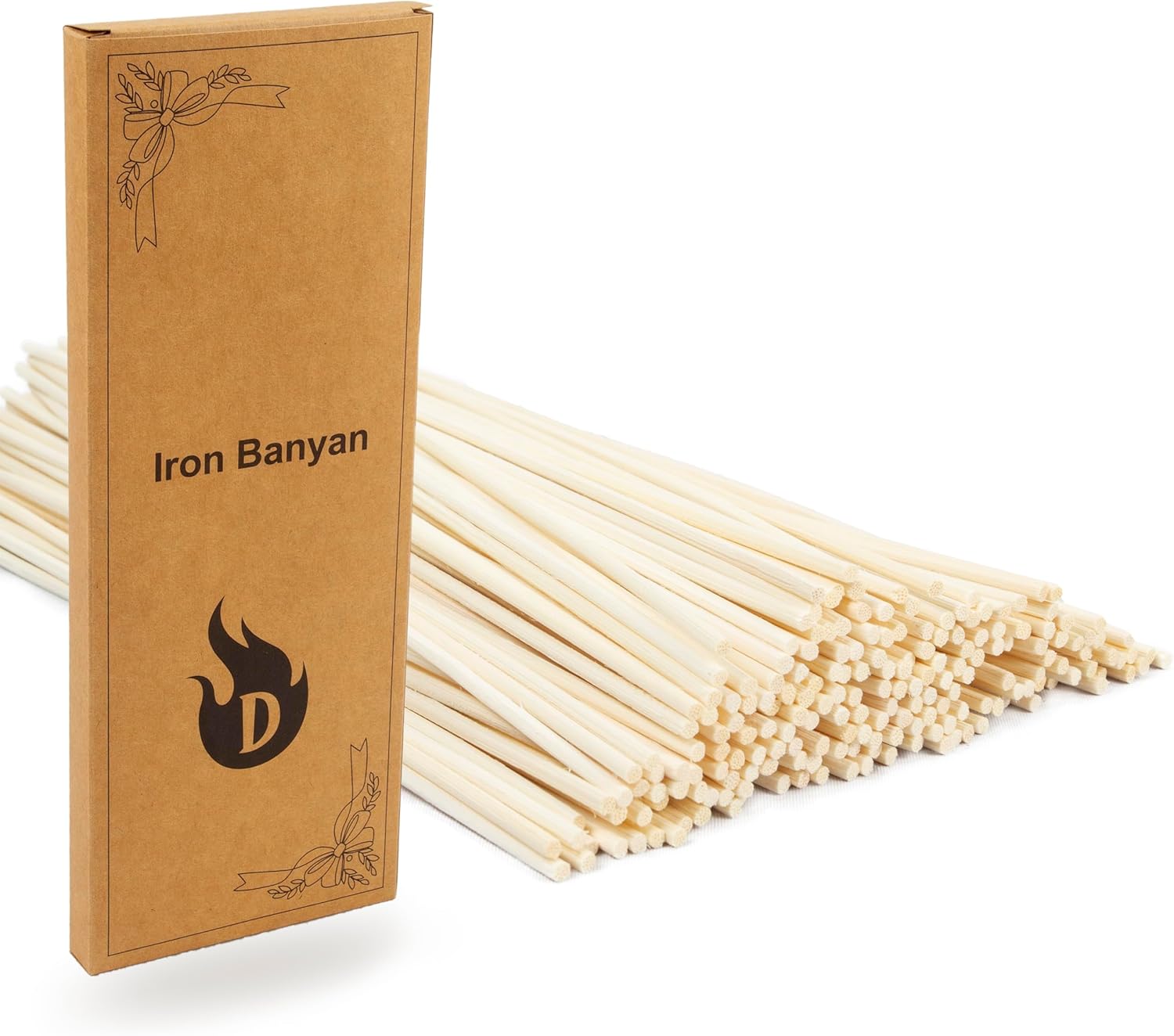 120PCS Reed Diffuser Sticks 7.5in/19CM Natural Rattan Wood Stick Diffuser Reeds Replacements Sticks for Home,SPA (Natural)