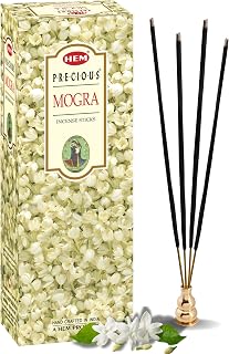 Precious Mogra - Box of Six 20 Stick Tubes, 120 Sticks Total - HEM Incense