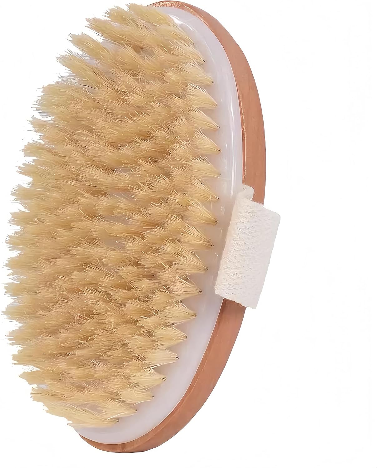 Dry Brush,Natural Bristle Exfoliating Scrubber,Dry Brushing Body Brush for Lymphatic Drainage,Cellulite Decrease,Dry Skin,Blood Circulation Boost and Pore Cleansing