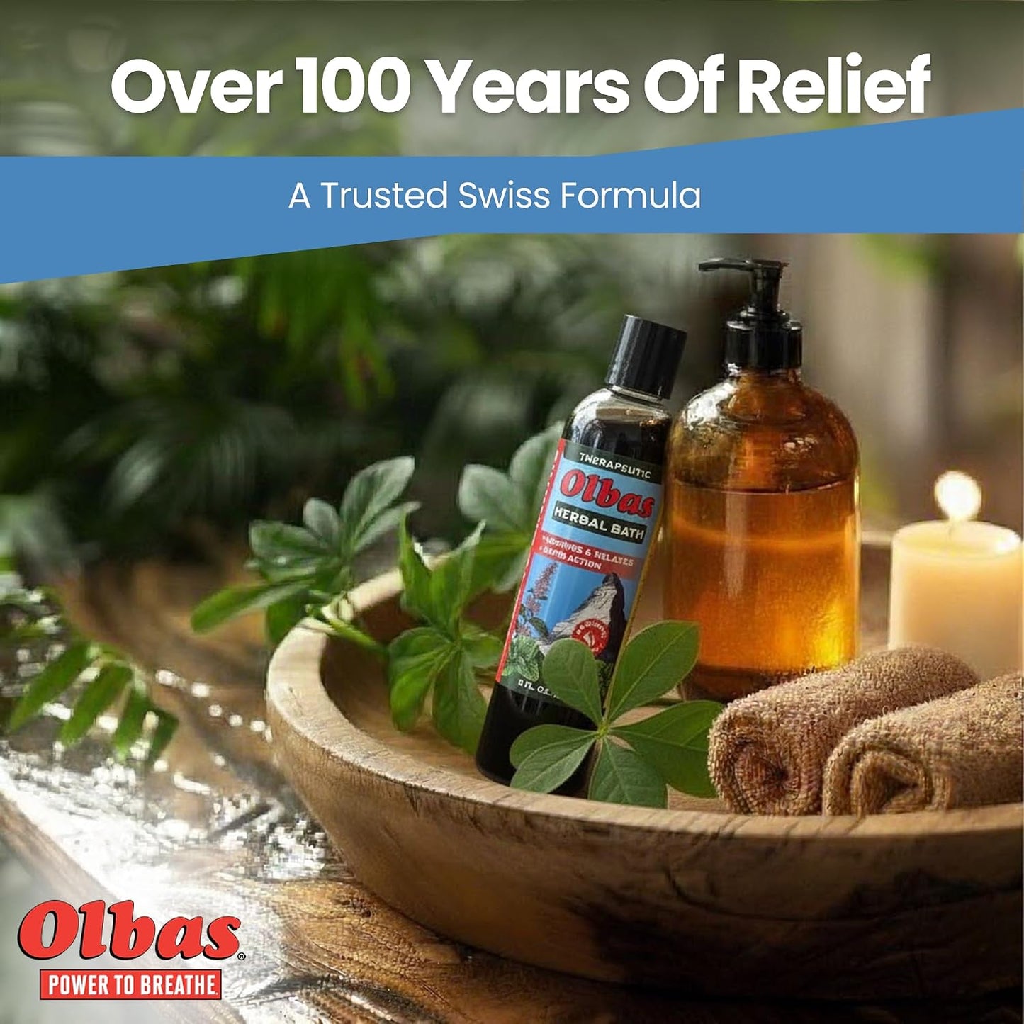 Olbas Herbal Bath 2 Pack, 8 fl oz (236 ml) Sore Muscle Bath Soak & Natural Muscle Relaxer Bath, Each Aromatic Swiss Formula with Essential Oils & Chlorophyll, Relaxing Bubble Bath for Men