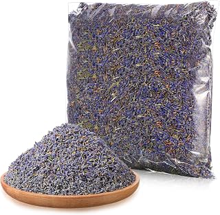 Treela 1 Pound Dried Lavender Bulk Dry Lavender Buds Fragrant Flower Petals for DIY Wedding Gift Fragrance Sachets