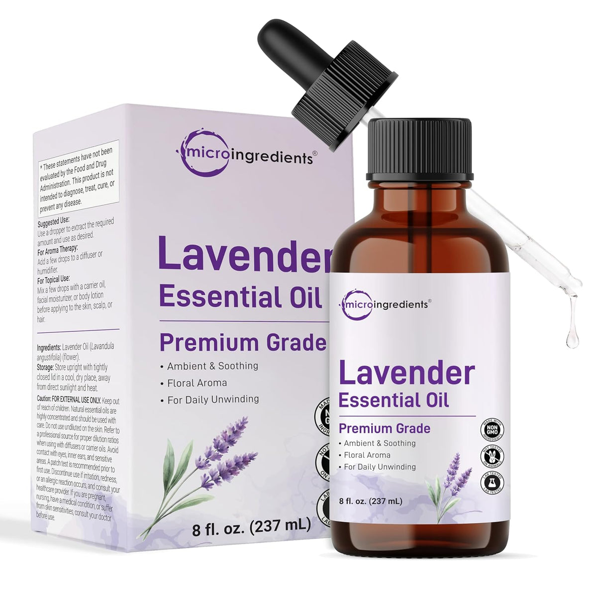 Lavender Essential Oil 8 oz