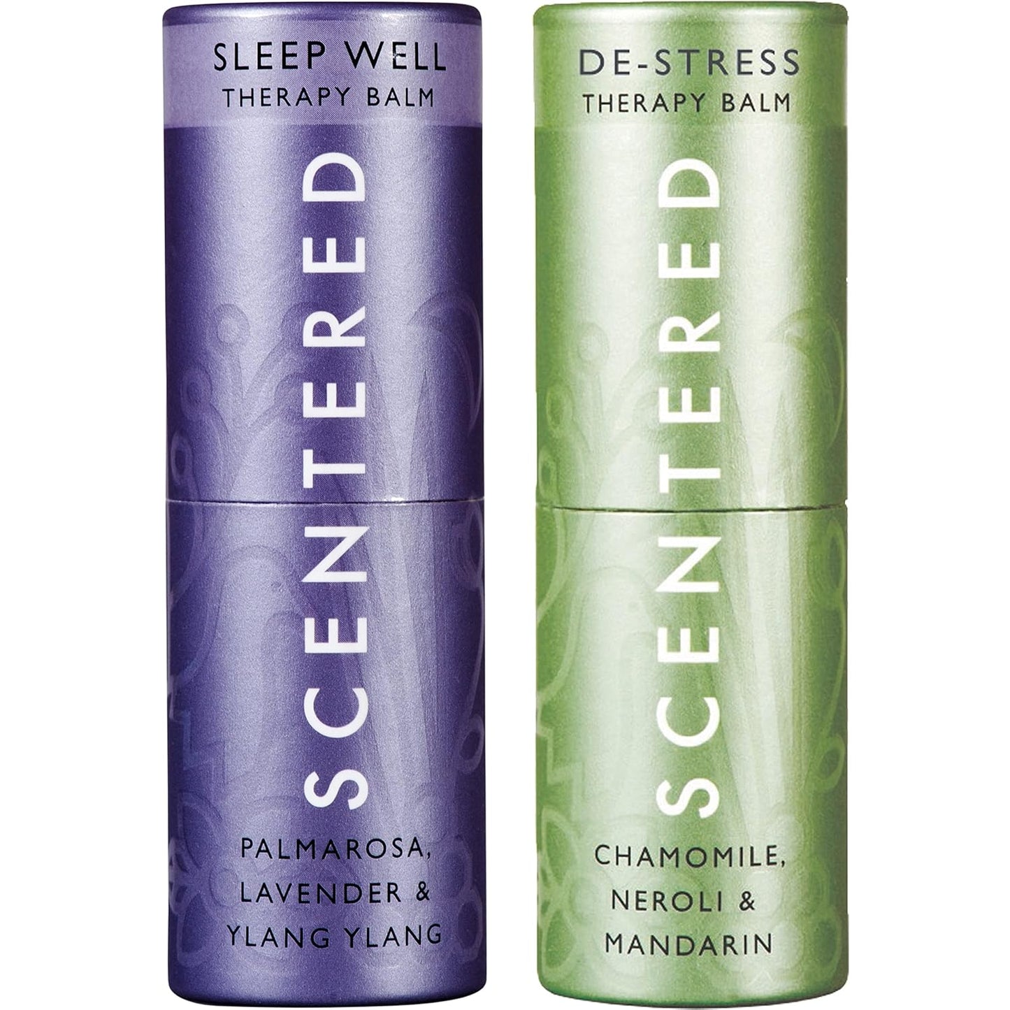 Scentered Aromatherapy Balm Sticks for Sleep & Stress-Relief - Roll On Essential Oil Blends of Lavender & Chamomile - Aromatherapy Gifts for Women - Sleep Well & De-Stress