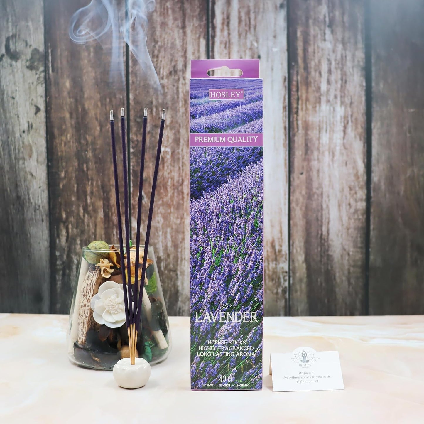 Hosley 120 Pack Incense Sticks + Bonus 120 Pack (Total 240) – Lavender – Bulk Pack Perfect for Home, Meditation & Aromatherapy
