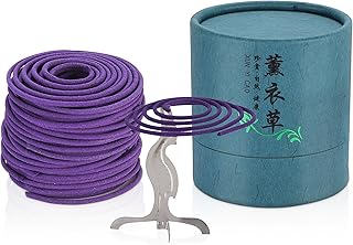 Miupoo Fragran Coil Incense for Incense Burner Small Siral Lavender