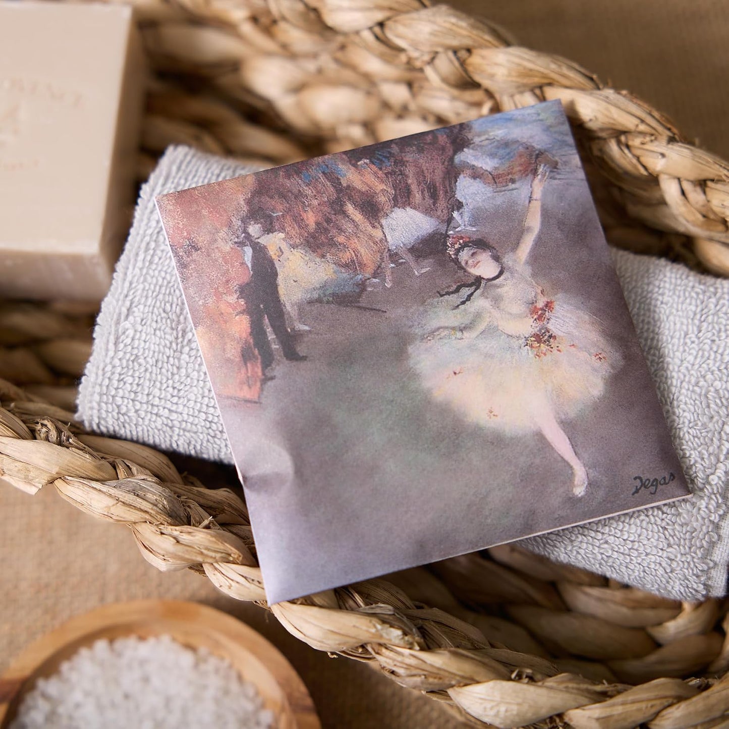 Le Blanc French Air Freshener Sachet Set, Eliminate Odors - Drawers, Closets, Linens, Luggage and Gifts, Degas Dancer/Cotton
