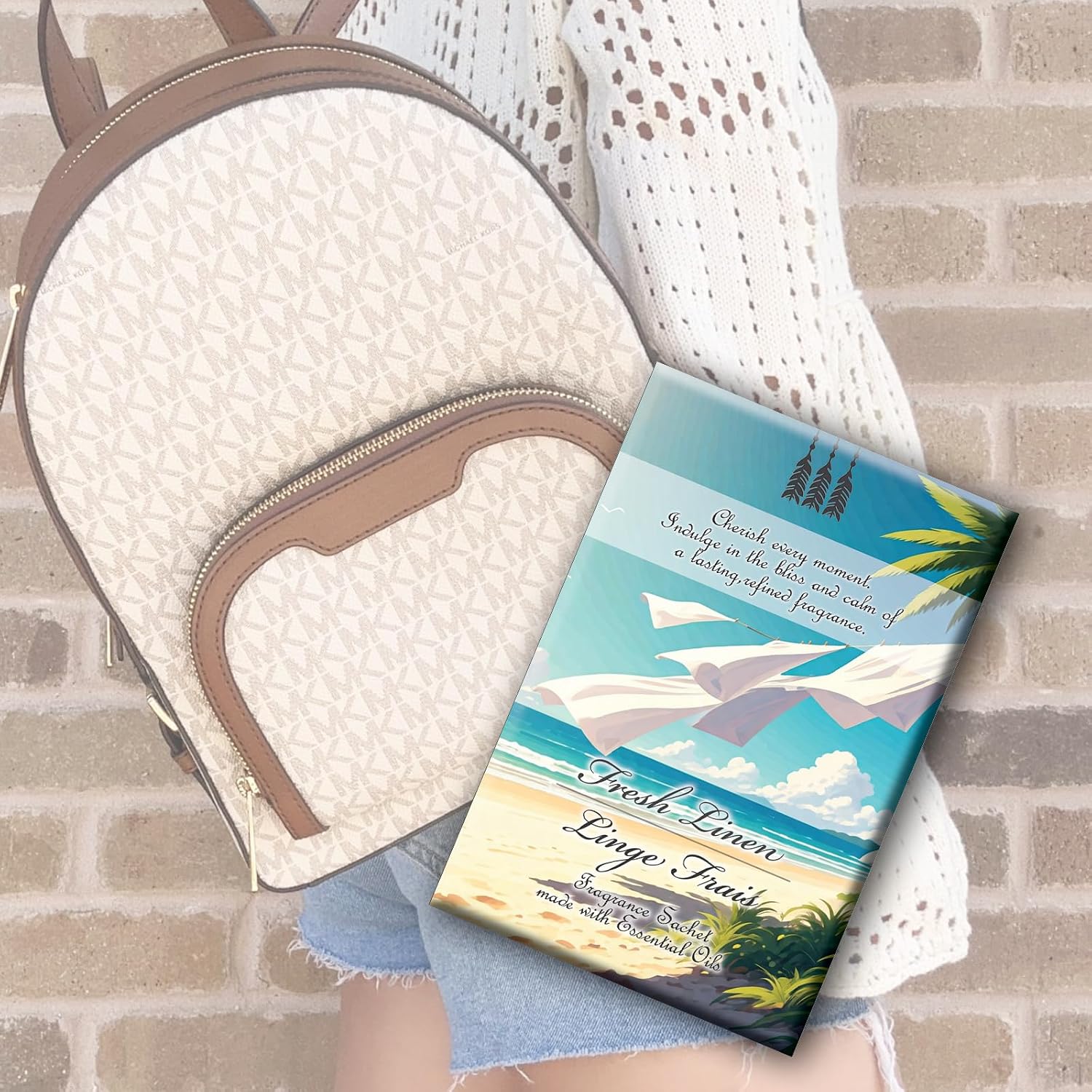Fresh Linen Scented Fragrance Sachets, 30g Pouch, 4 Pack, Long-Lasting Fragrance for Drawers, Closets, Cars, and Travel – Discreet Deodorizing Packs