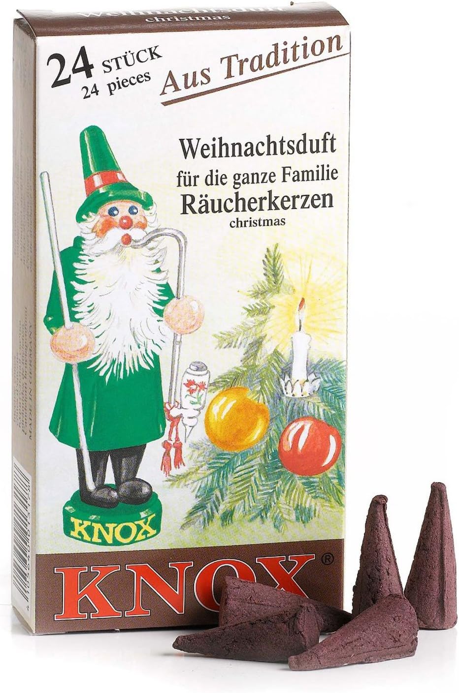 Knox Christmas Scent German Incense Cones Made in Germany for Christmas Smokers
