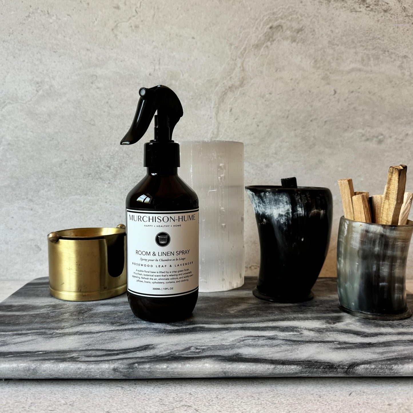 Murchison-Hume Luxury Room & Linen Spray – Rosewood Leaf & Lavender | Eco-Conscious, Plant-Based Fabric Mist & Air Freshener | Long-Lasting Scent, 10 fl oz