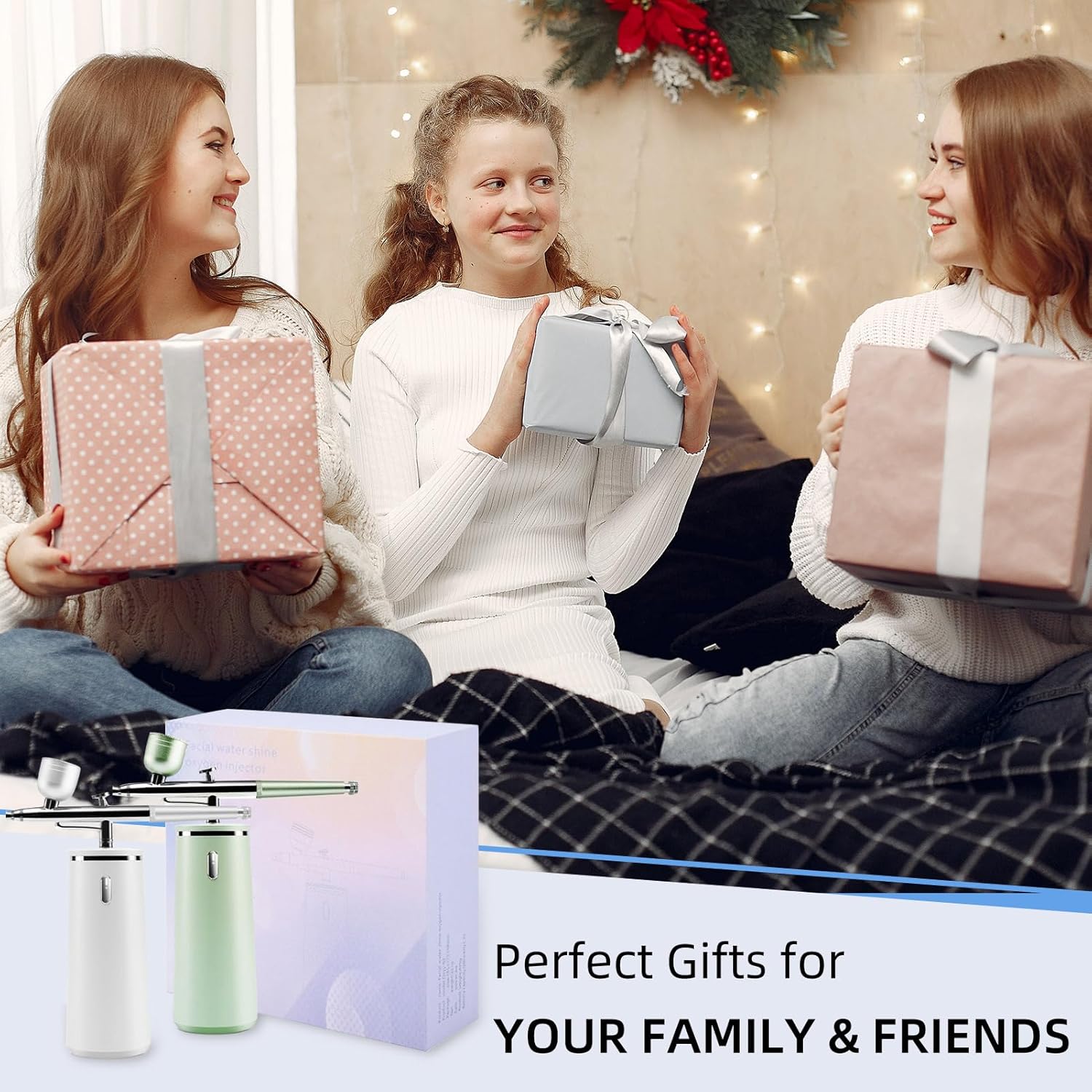 Microtree Nano Facial Steamer - Rechargeable & Portable High Pressure Face Oxygen Sprayer Machine, 0.3mm Nozzle Micro Mist Skin Hydrator, Essential Water Infusion Facial Spa Treatment, White