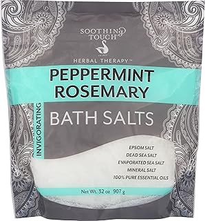 Soothing Touch Peppermint Rosemary Invigorating Bath Salts Pouch, 32 Oz