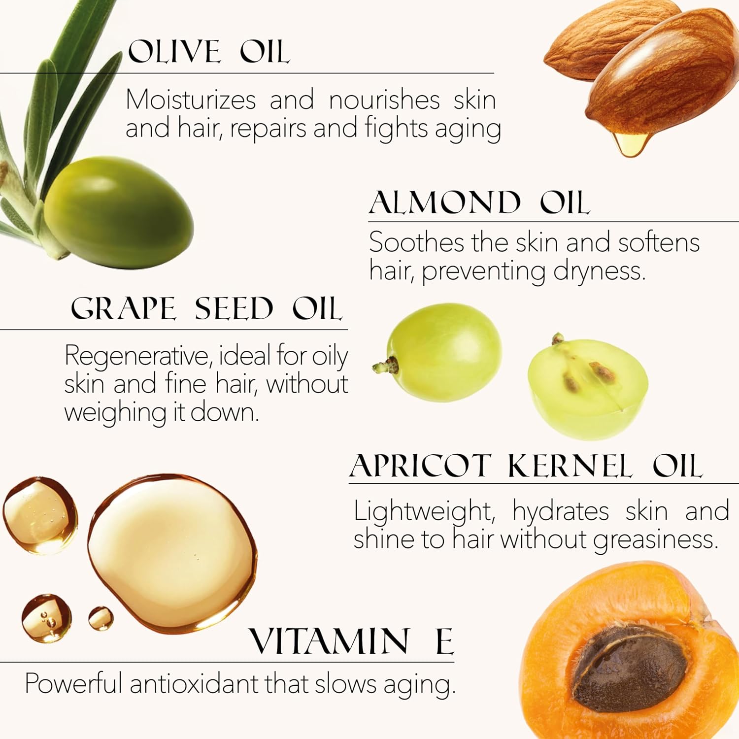 Made in Italy Natural Organic Body Oil, Hydrating After-Shower Oil & Face Moisturizer, Nail Care with Apricot, Sweet Almond, Olive, and Vitamin E Oils, Skincare for Dry Skin