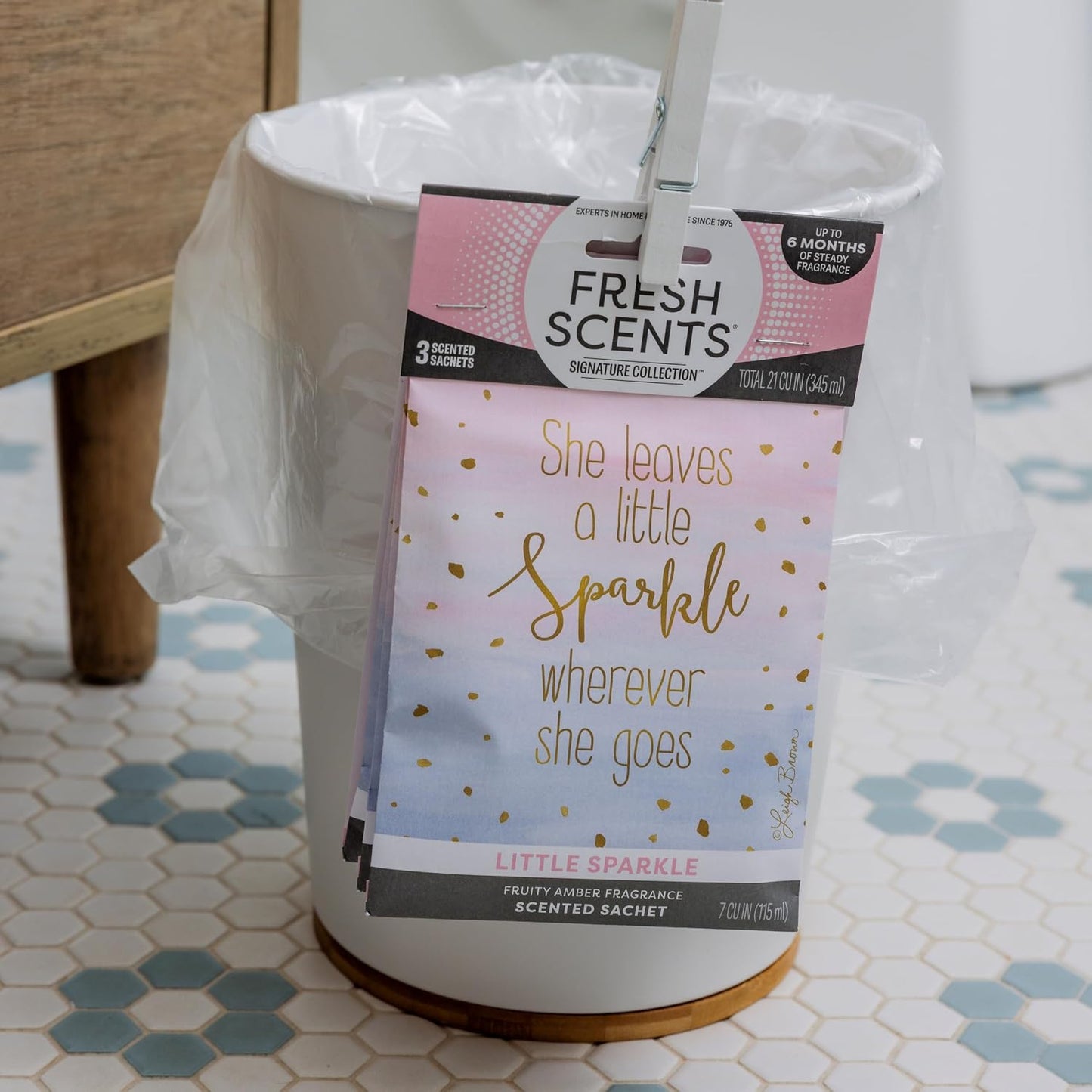 Fresh Scents | Scented Sachet Packet | Little Sparkle | Air Freshener Bags for Drawers, Closets, Cars | 3 Pack | Long Lasting Home Fragrance