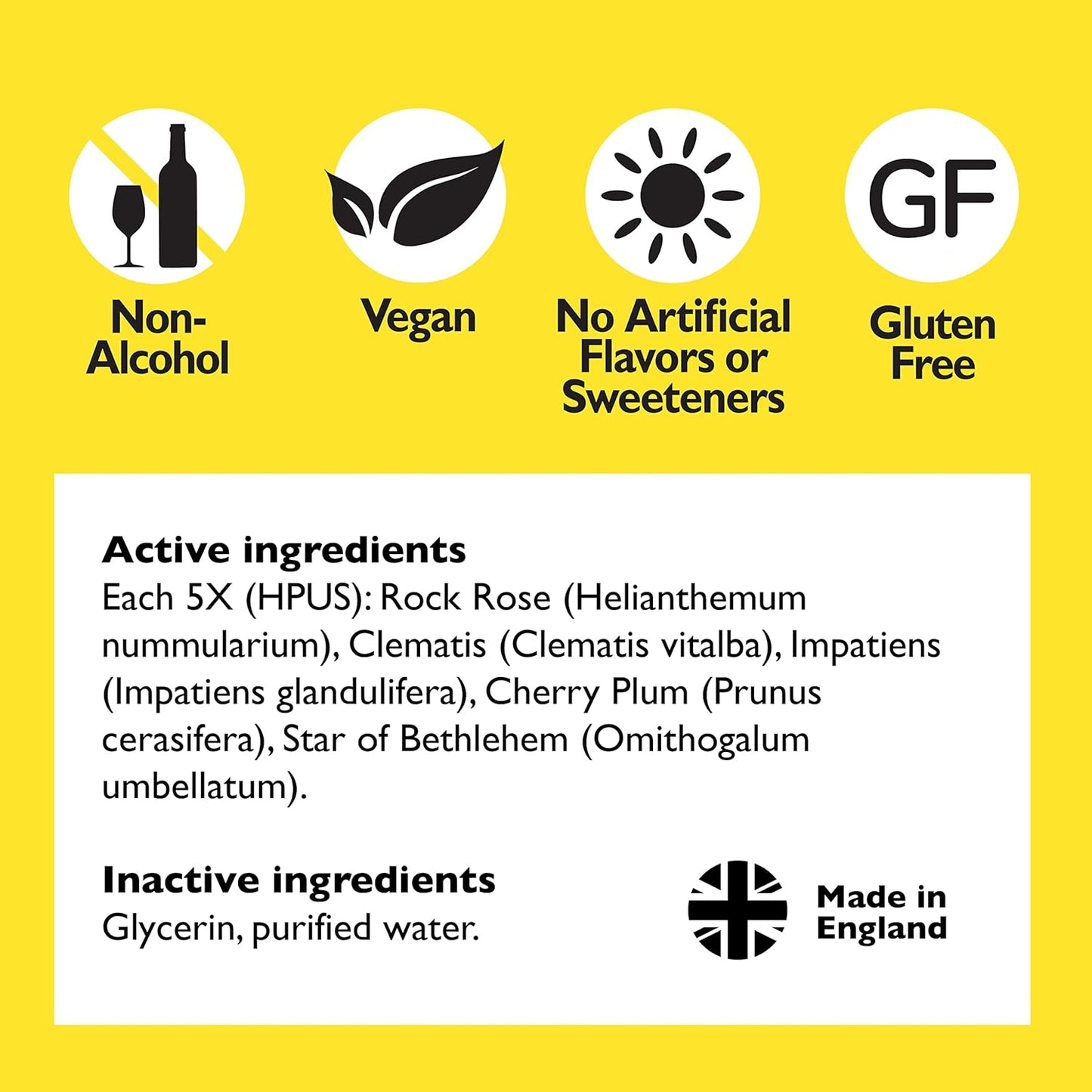 Bach Rescue Remedy Dropper 10mL, Natural Stress Relief, Homeopathic Flower Essence, Vegan, Gluten & Sugar-Free, Non-Habit Forming (Non-Alcohol Formula)