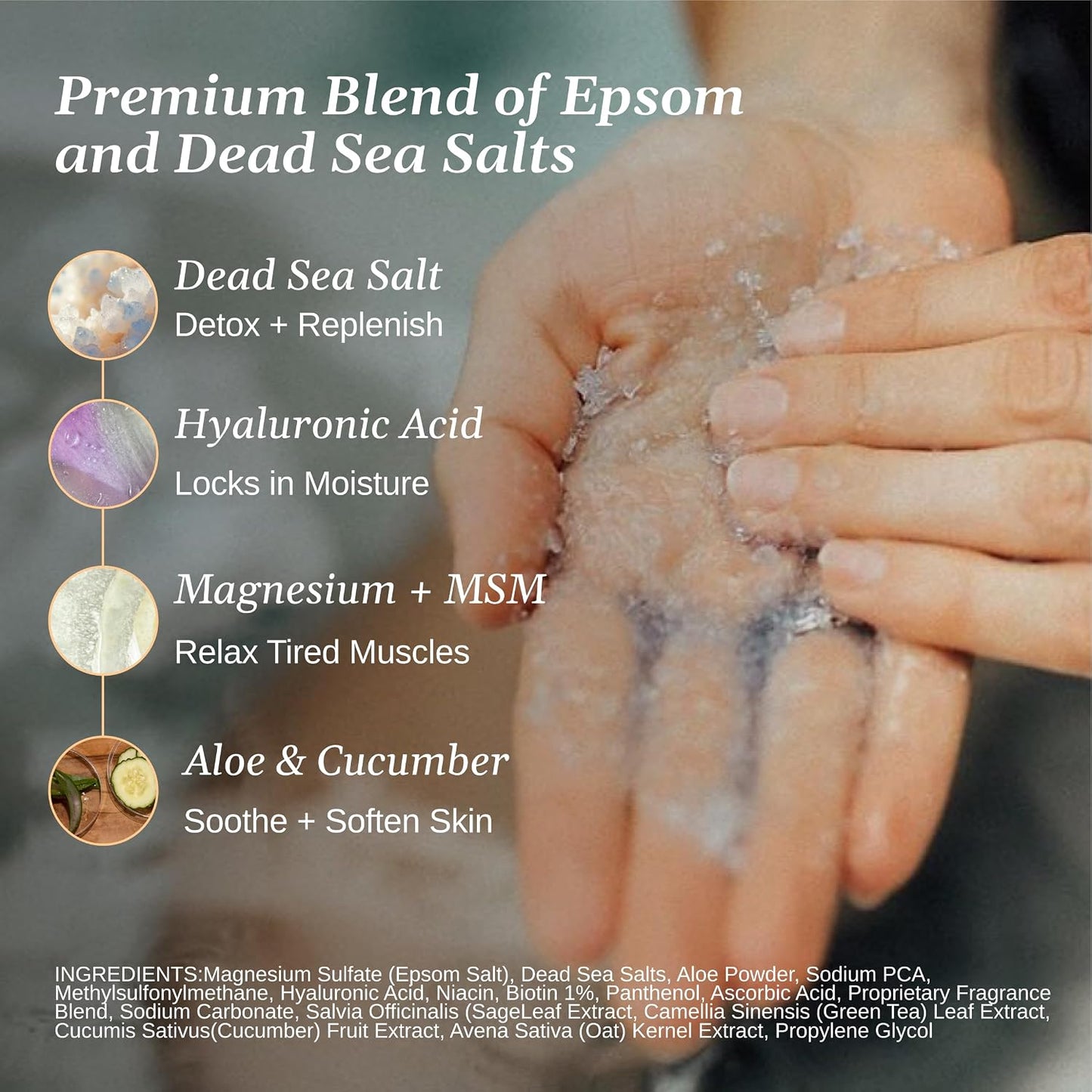 Relax Spa & Bath, Epsom & Dead Sea Salts, Aromatherapy Bath Salts for Hot Tub, Bath, or Spa, Infused with Magnesium, Recover Athletic Soak Therapy