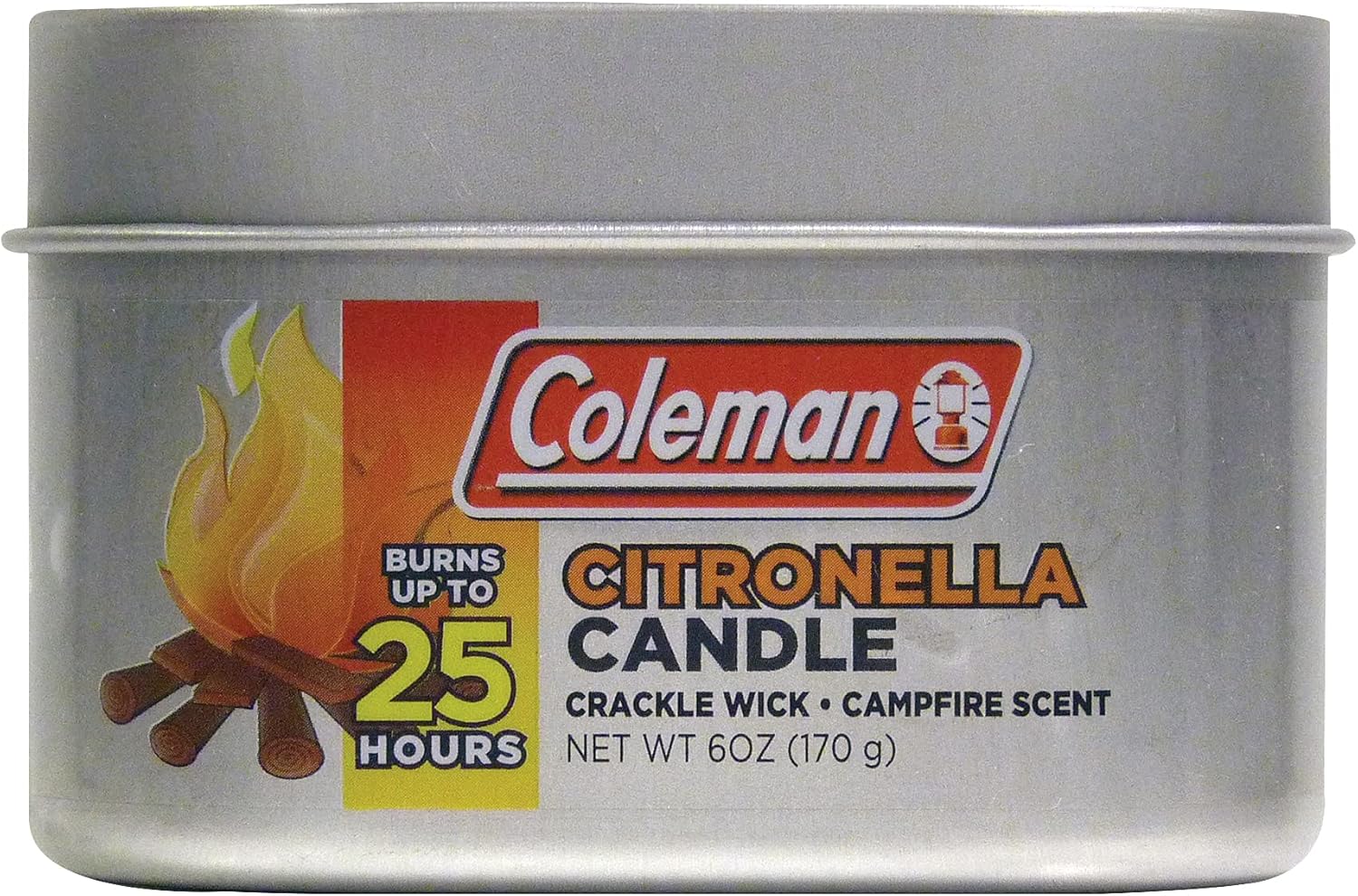 Coleman Campfire Citronella Candle with Wooden Crackle Wick - 6 oz