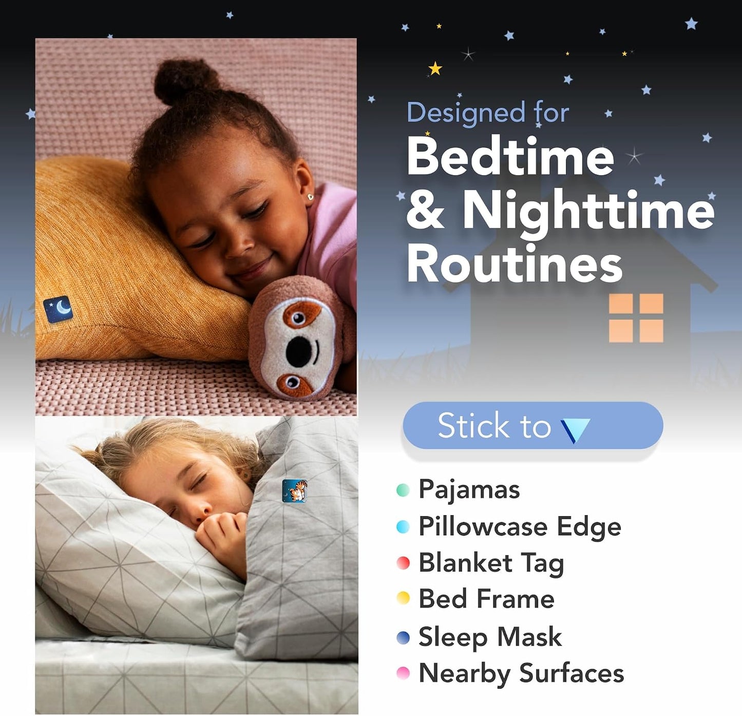 Sleep Stickers for Kids & Adults - 100 Travel Pack Aromatherapy Bedtime Stickers with Lavender, Sweet Orange & Cedarwood - Drug and Melatonin Free Stick-On Sleep Patches for Pillow, Clothing