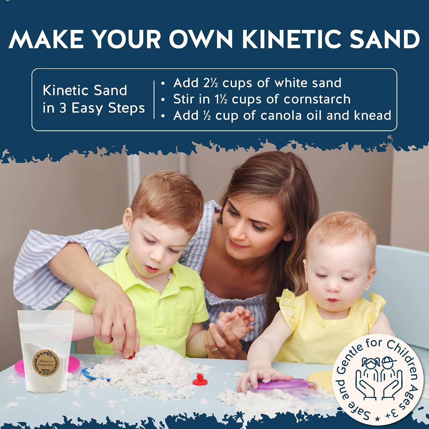 Alternative Imagination White Fine Colored Sand for Ritual Use, Zen Gardens, Incense Burners, Smudging Bowls, Unity Ceremonies, Mandalas, Spiritual Practices, Arts & Crafts (1 Pound)