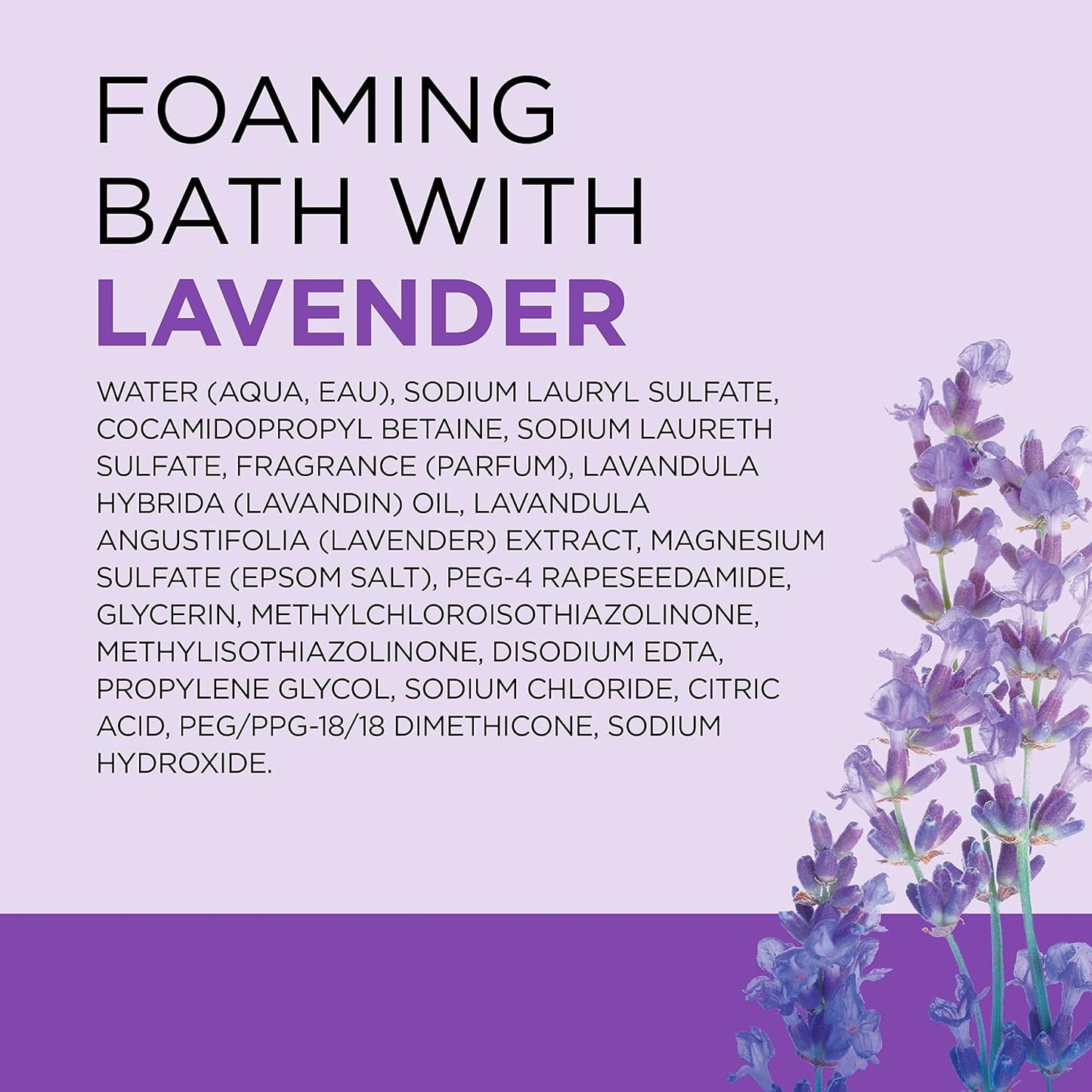 Dr Teal’s Foaming Bath with Pure Epsom Salt, Soothe & Sleep with Lavender, 34 Ounces (Packaging May Vary)