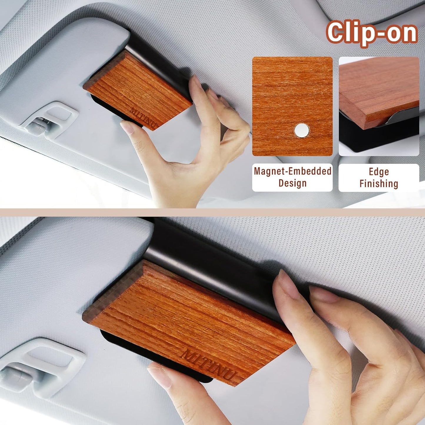 Car Air Freshener – 4-Pack – Long-Lasting Scents with Metal Clip – Amber, Ocean, Teak & Coconut – Aromatherapy Vent Diffuser & Auto Odor Eliminator