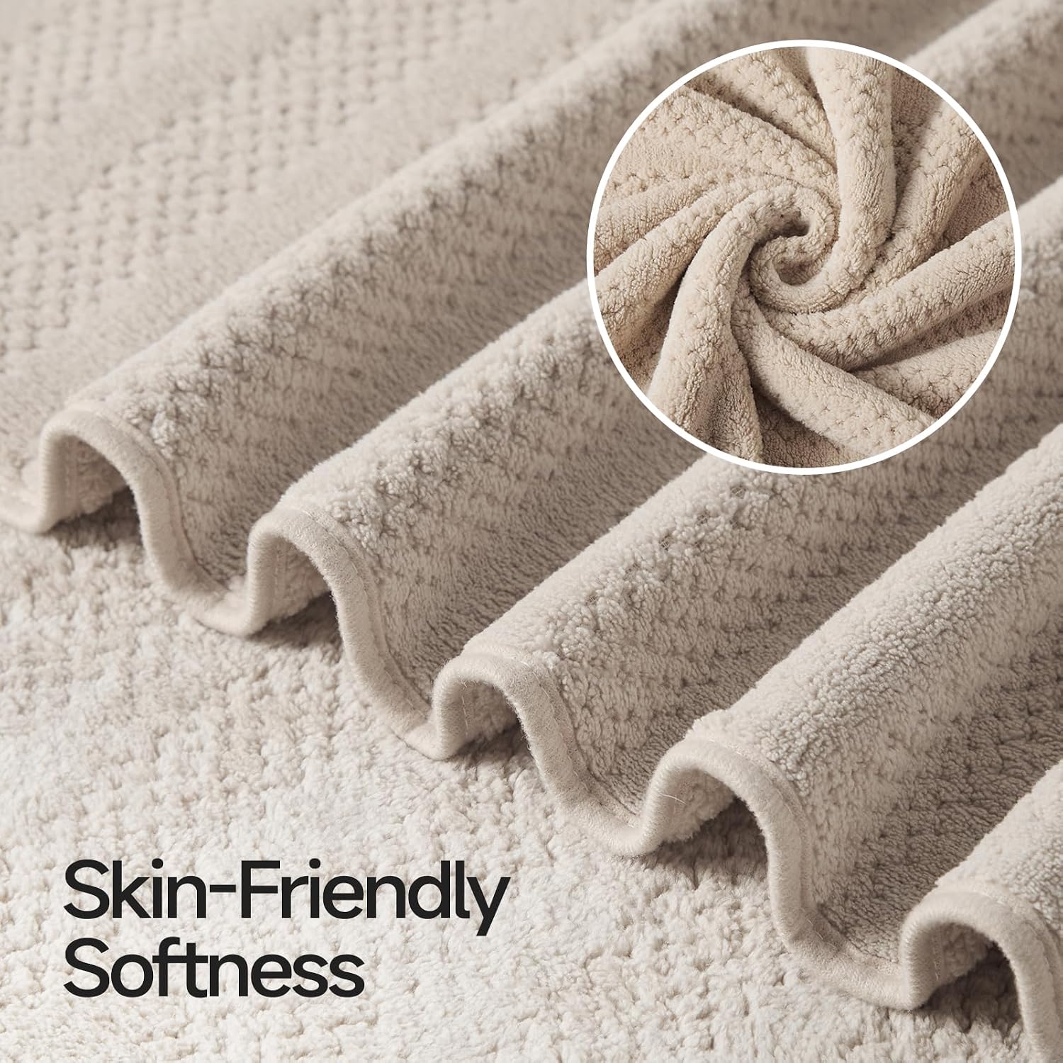 ECOLOOK 4 Pack Microfiber Bath Towels, 31 x 63 inches Extra Large Bath Towel Set, Super Soft Highly Absorbent Bath Towels Set of 4, Quick Dry Lightweight Bathroom Towels for Spa, Pool, Gym, Multicolor