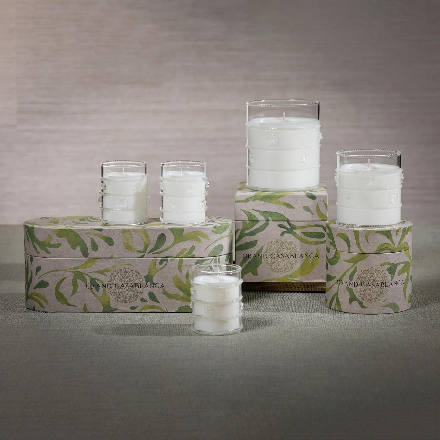 Zodax Grand Casablanca Glass Jar Scented Candle for Home Decor - Single-Wick Candle Ideal for Kitchen and Bathroom - Makes a Great Gift for Women and Men - Apricot Bloom - 6.5 Oz. - Pack of 1