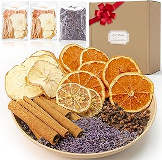 3 Packs Natural Potpourri Simmer Pot Mix – Bulk Cinnamon Sticks, Orange-Apple-Lemon Slices, Lavender Buds & Clove Holiday Stove Scent, Winter Scent Fragrance Stovetop Potpourri Fall Thanksgiving Gift