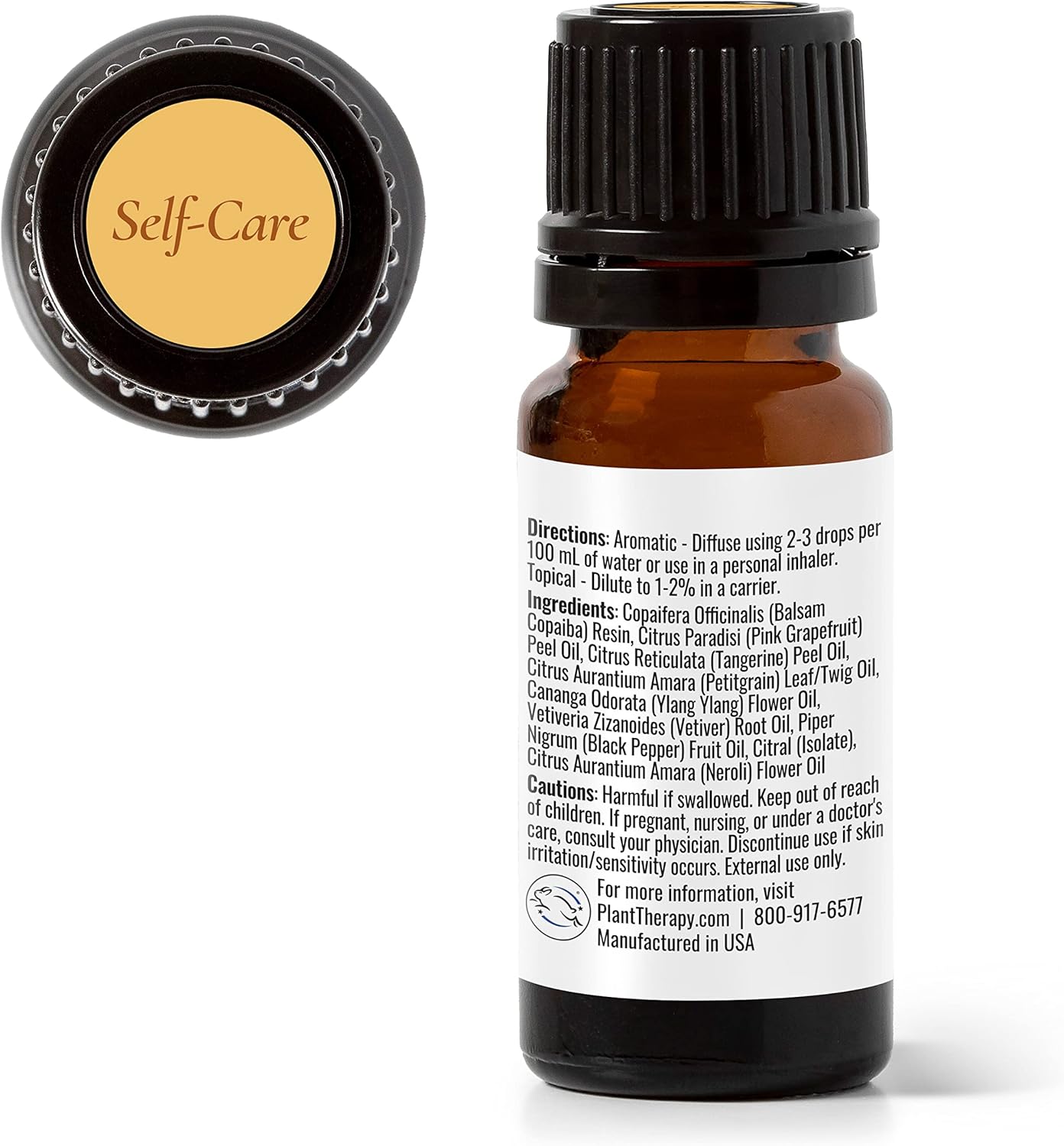 Plant Therapy Self-Care Essential Oil Blend 10 mL (1/3 oz) 100% Pure, Undiluted, Natural Aromatherapy