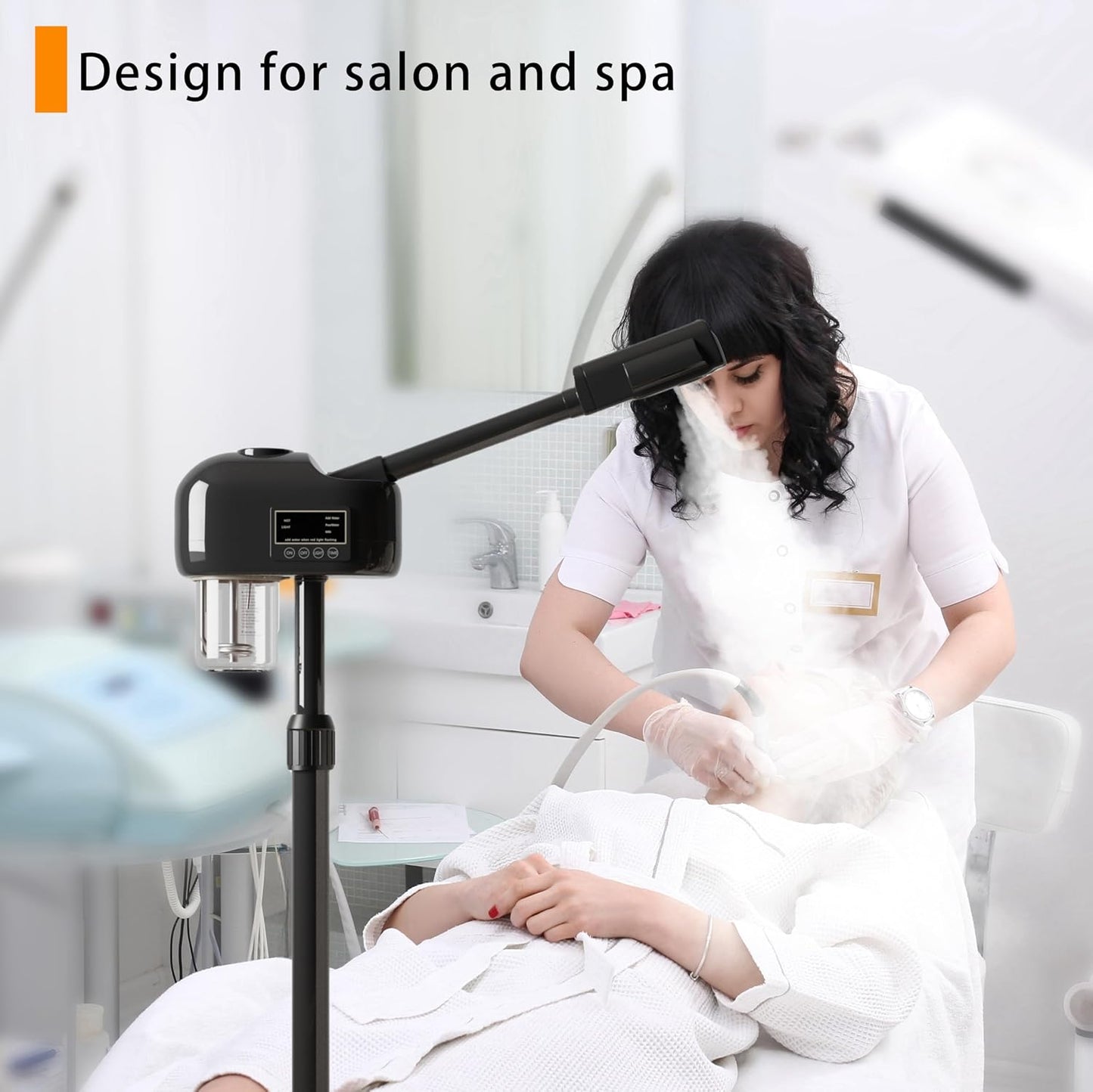 Facial Steamer, Professional Facial Steamer with Hot Mist for Esthetician, Facial Steamers Home Facial Spa, Face Steamer for Facial Deep Cleaning – Professional Home Facial Spa Steamer with Hot Mist.