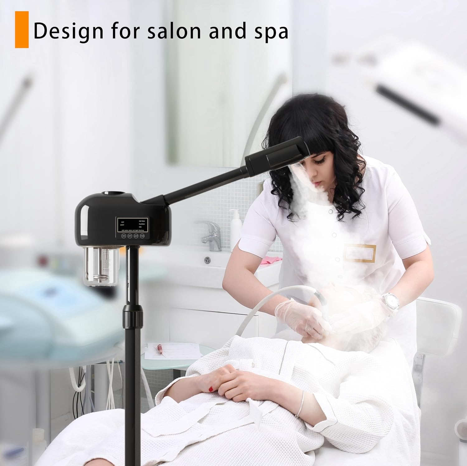 Facial Steamer, Professional Facial Steamer with Hot Mist for Esthetician, Facial Steamers Home Facial Spa, Face Steamer for Facial Deep Cleaning – Professional Home Facial Spa Steamer with Hot Mist.