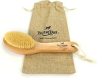 Tiger Tail Therapeutic Dry Brush for Body – Includes Carry Bag - Exfoliating Brush for Lymphatic Massage, Cellulite Appearance, Skin Rejuvenation, Dead Skin Cell Removal/Detox, Fascia Massage