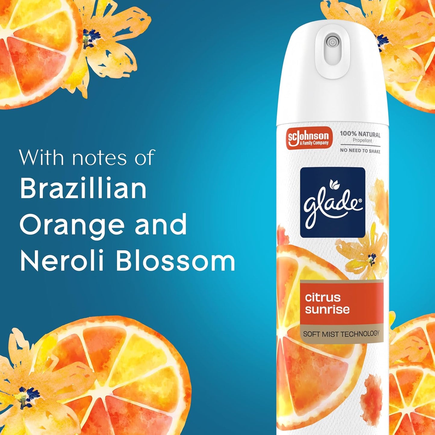 Glade Soft Mist Air Freshener Room Spray, Citrus Sunrise, 7.3oz., 1 count