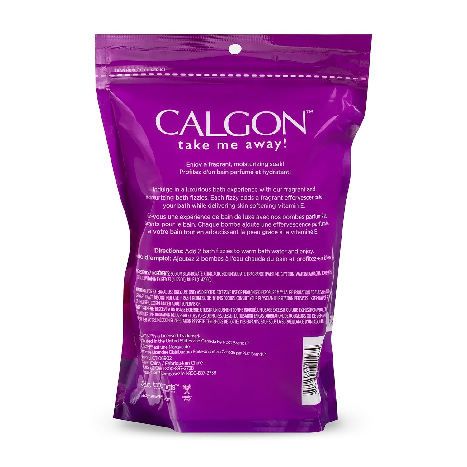 Calgon Bath Fizzies, Lavender & Honey, 8 pcs