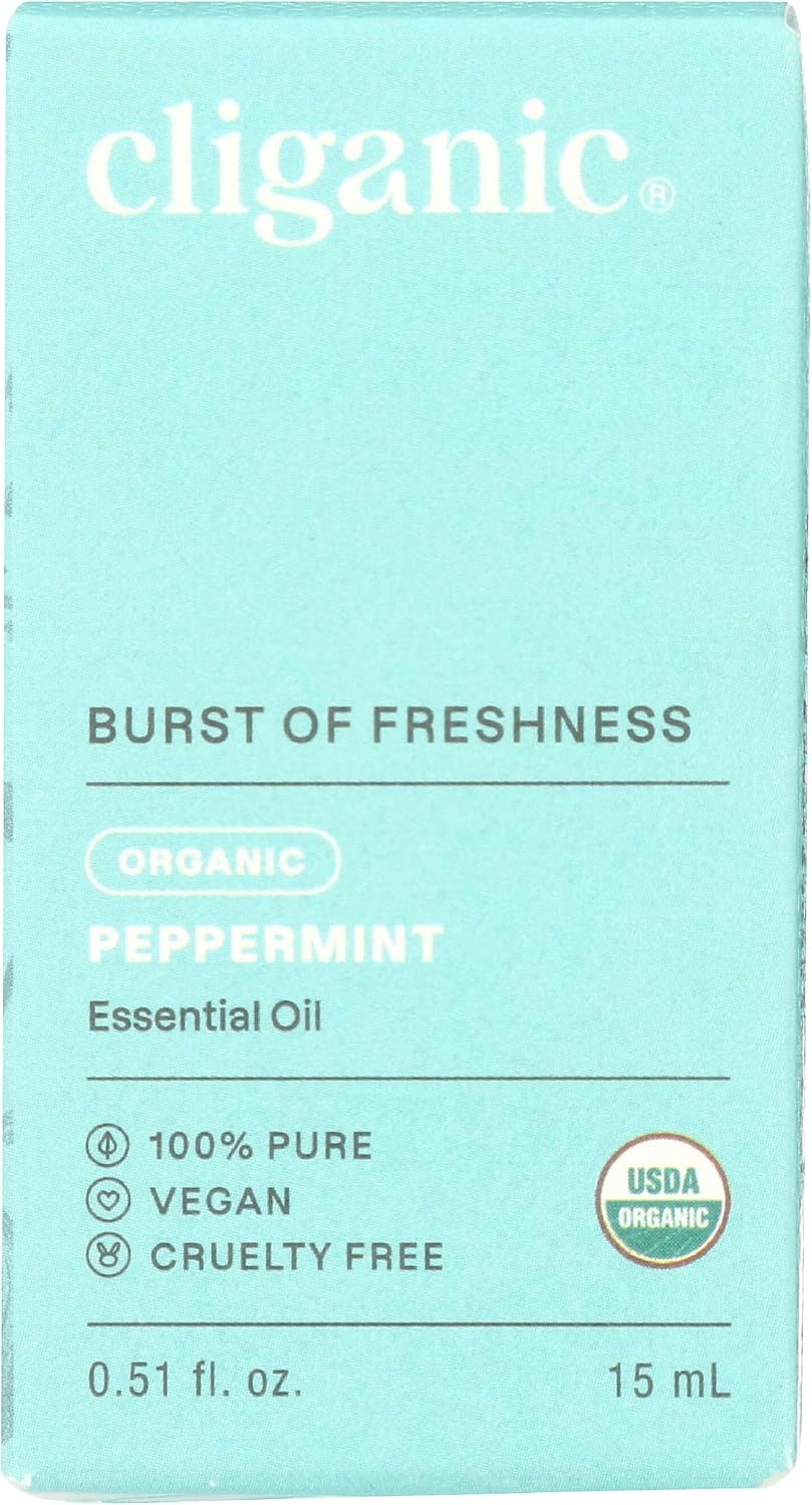 Cliganic Organic Peppermint Essential Oil for Diffuser