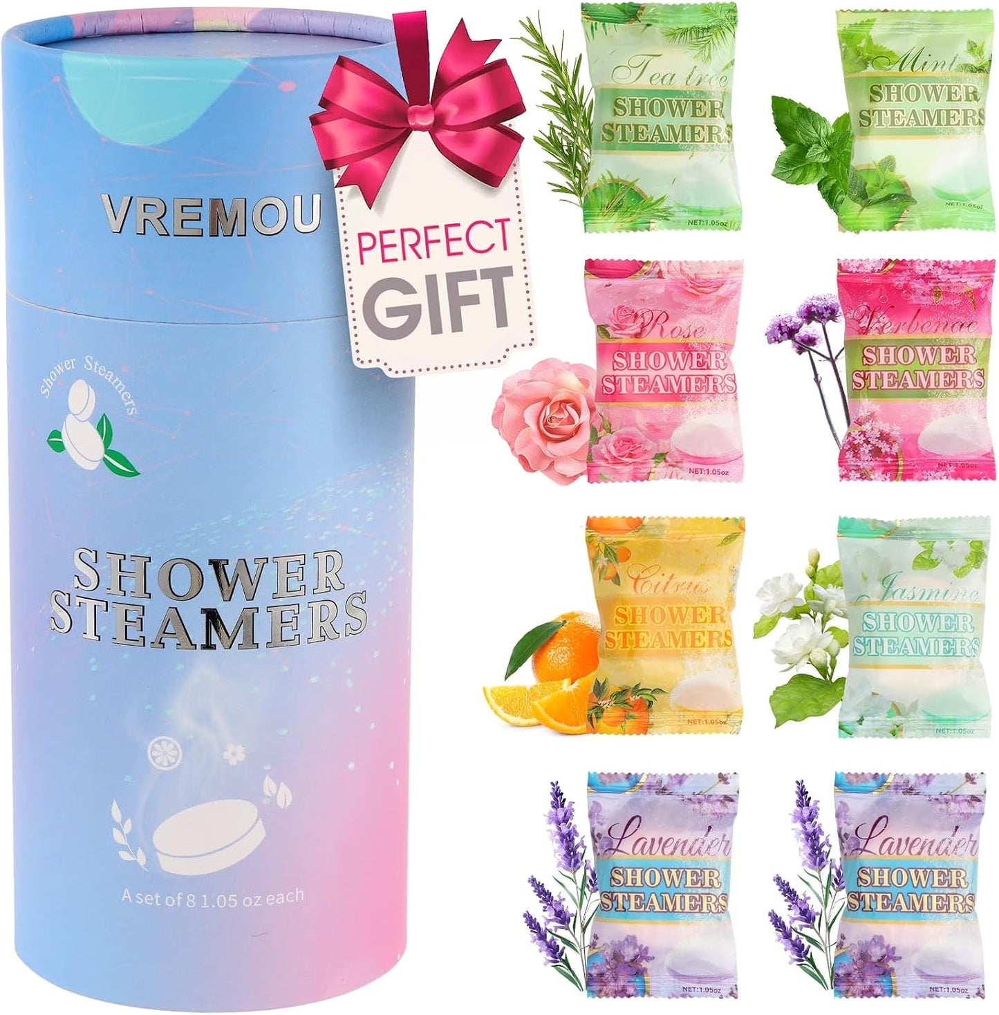 Shower Steamers Aromatherapy - 8 Pack Gifts for Women Shower Bombs Tablets,Self Care Relaxation Home SPA