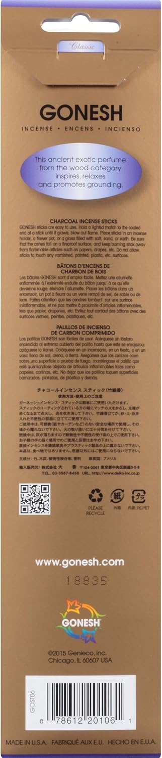 Gonesh GOST06 No.6 Perfumes of Ancient Times Incense Sticks