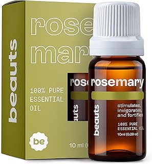 Beauts Premium Rosemary Essential Oil – 100% Pure & Natural - Hair Growth, Scalp, Memory & Focus – Rosemary Oil for Aromatherapy, Diffuser, Massage & Skin – Vegan & Cruelty-Free 10 mL (.33 fl oz)