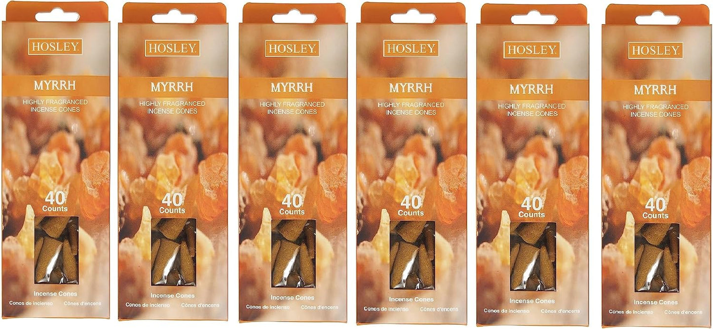 Hosley Natural Incense Cones Scents Gift Pack 240 Pcs, Incense Cones Variety Pack, 100% Organic, Ideal for Meditation, Aromatherapy, Spa, Home Fragrance, Wedding, Gifts