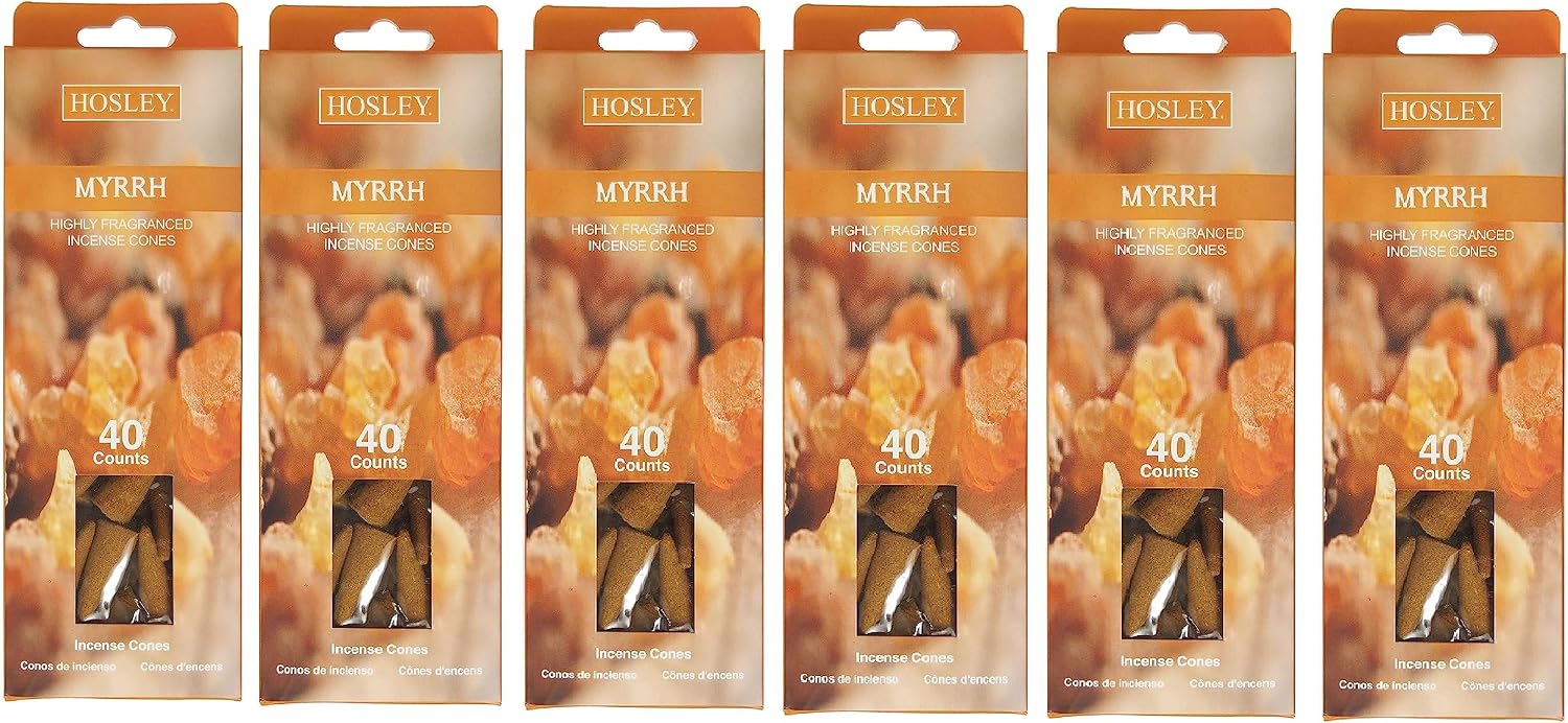 Hosley Natural Incense Cones Scents Gift Pack 240 Pcs, Incense Cones Variety Pack, 100% Organic, Ideal for Meditation, Aromatherapy, Spa, Home Fragrance, Wedding, Gifts