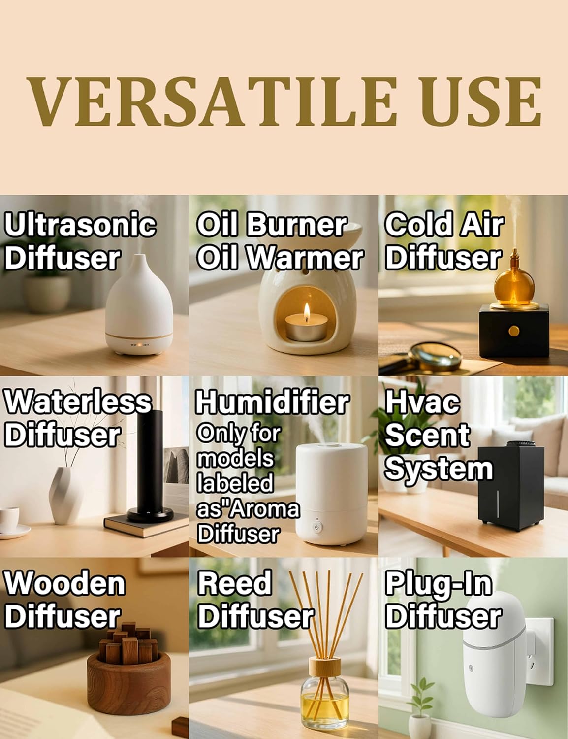 Hotel Diffuser Oil, Inspired by 5 Star Hotel - Lemon, Floral, Musk - Natural Scented Aromatherapy Essential Oil for Waterless & Cold Air Diffusers, Long-Lasting Aroma for Home, Spa - 16.9Fl Oz
