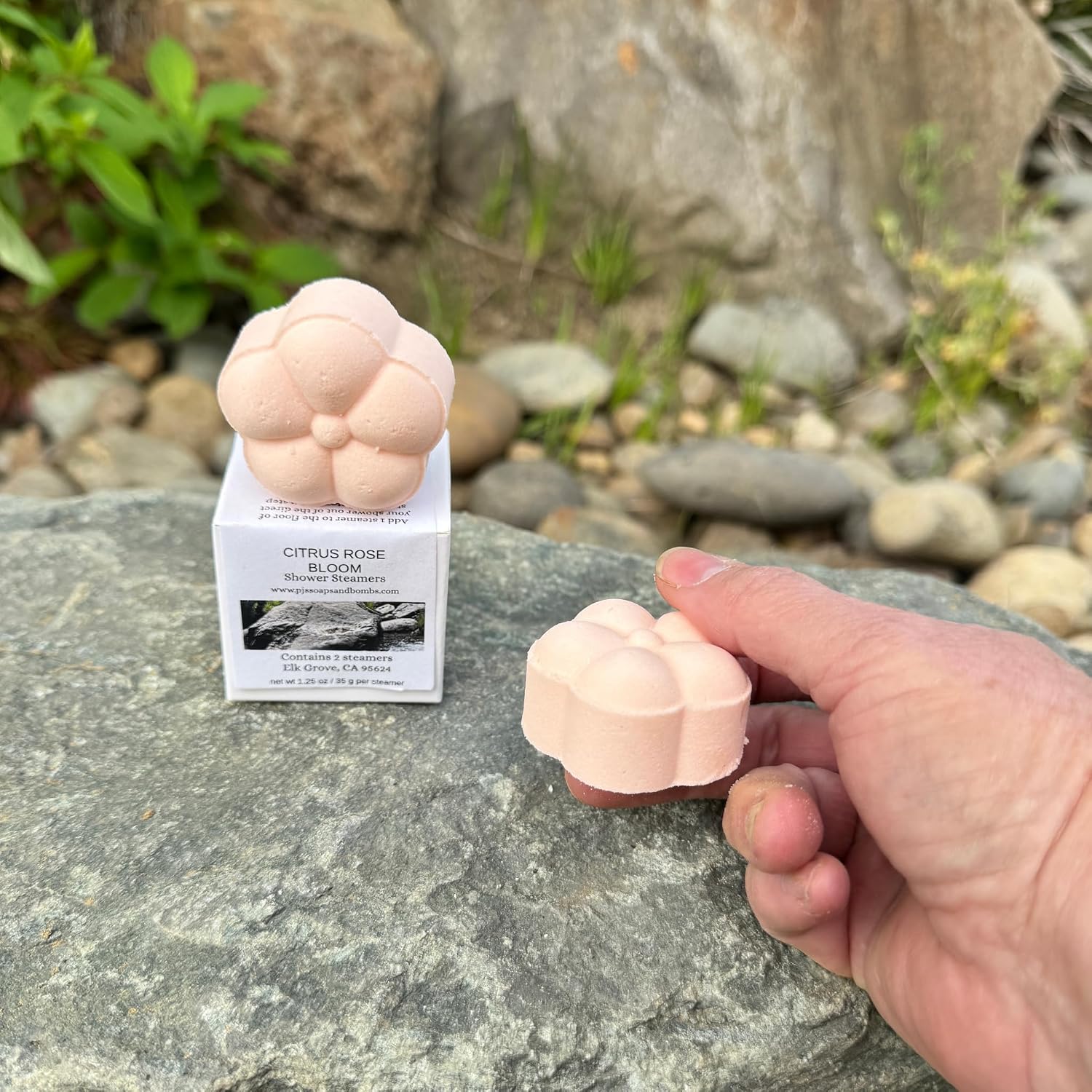 CITRUS ROSE BLOOM Shower Steamers- Bright Citrus and Soft Floral Aromatherapy