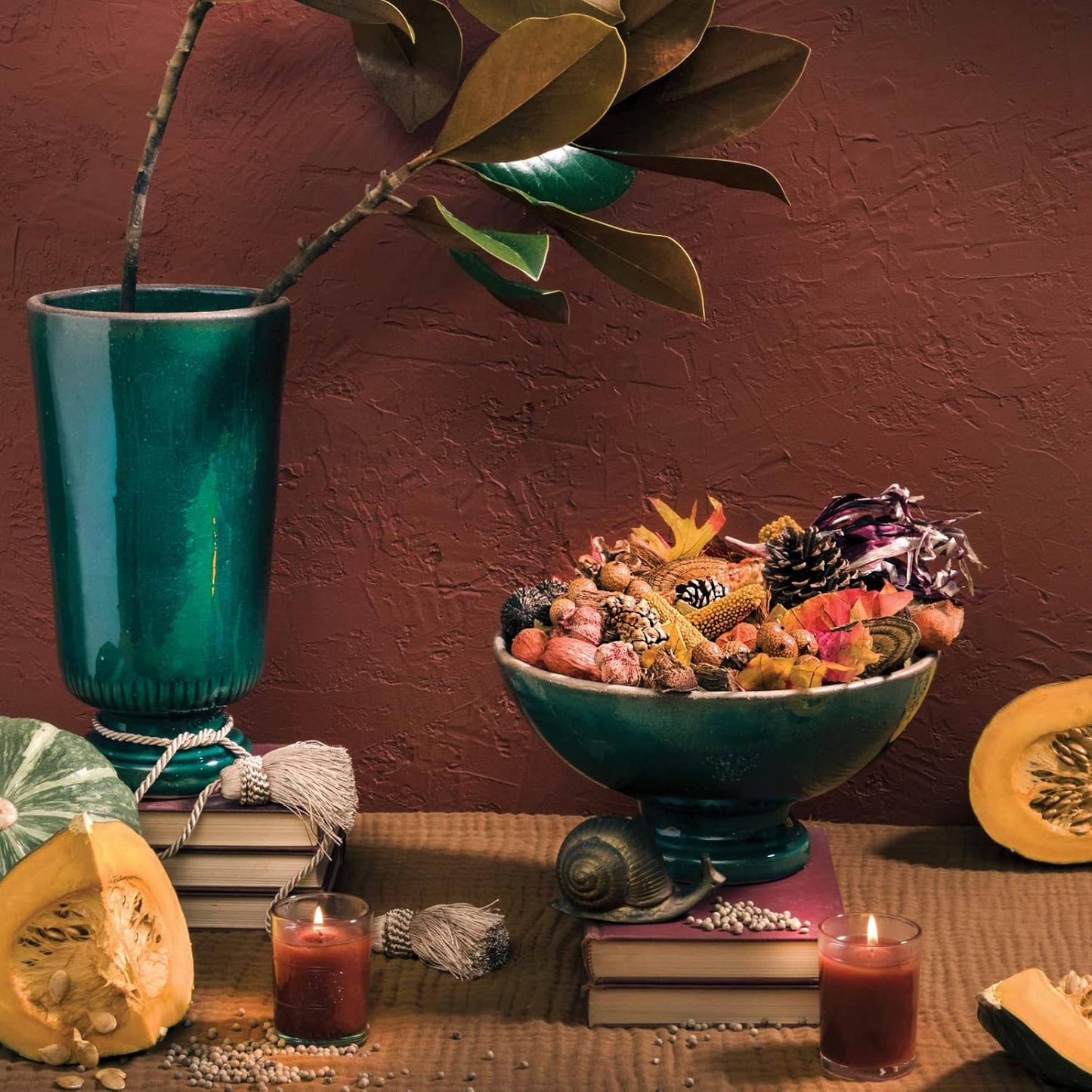Aromatique Pumpkin Spice Potpourri Bag 11oz - Decorative Home Fragrance, Perfect Fall Decoration Long Lasting Room Air Freshener Deodorizer Sachet Botanicals or Catchall Bowl Filler Decor Centerpiece