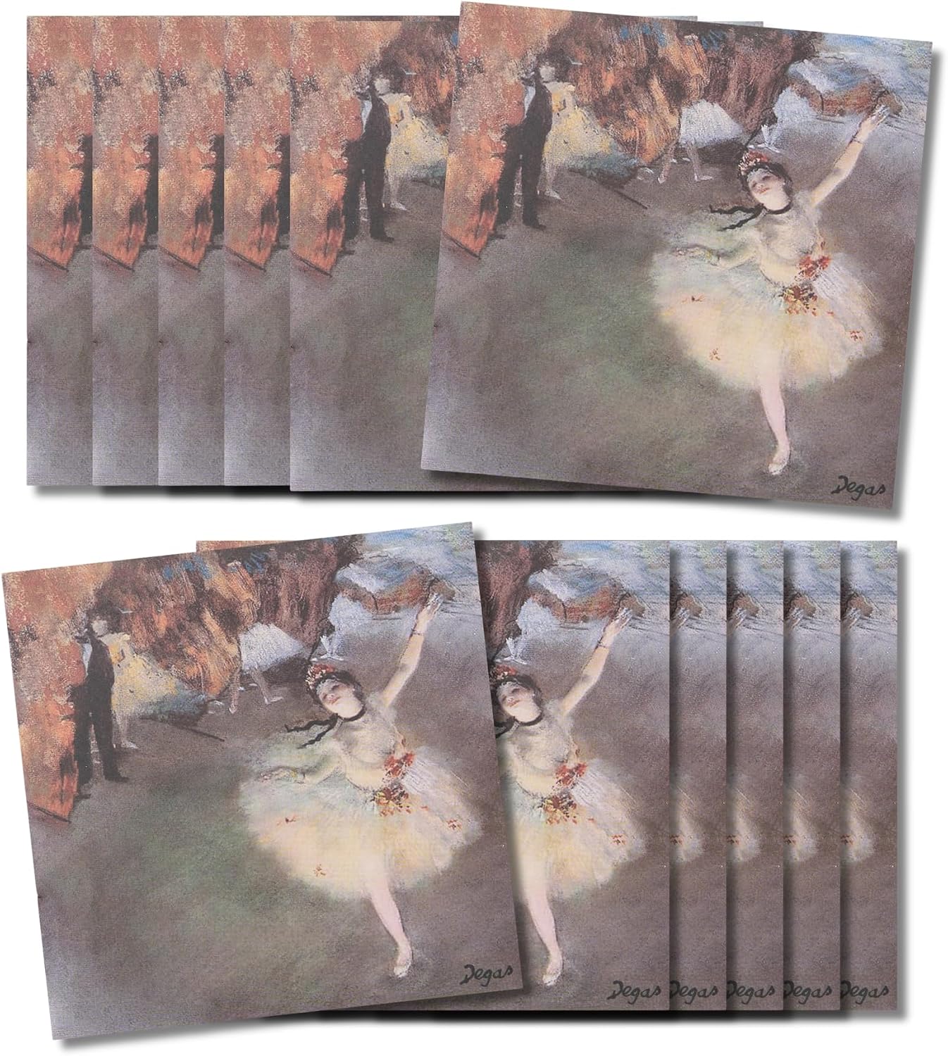 Le Blanc French Air Freshener Sachet Set, Eliminate Odors - Drawers, Closets, Linens, Luggage and Gifts, Degas Dancer/Cotton