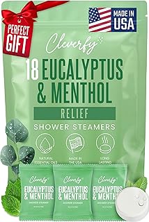 Cleverfy Eucalyptus Shower Steamers Aromatherapy - Birthday Gifts for Women, Mom, Wife, Grandma, Her, Best Friend, Daughter, Sister, Teens & Girlfriend - 18 Tablets