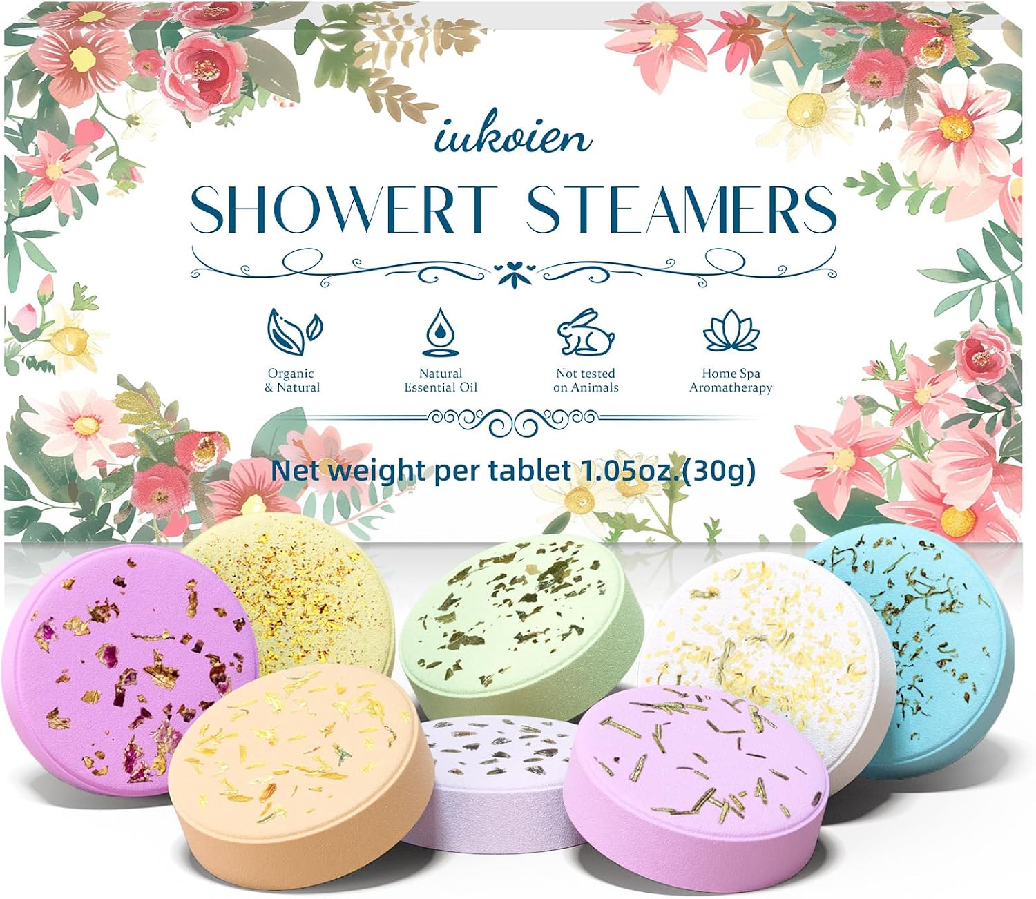 Shower Steamers Aromatherapy -8 Pack Gifts for Women Shower Bombs Tablets,Self Care Relaxation Home SPA ，CNA Week Basket Stuffers Gifts for Women Adults Her Mom Him Men with Natural Essential Oils
