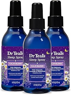 Dr Teal's Calm Blend Spray with Melatonin, Lavender & Chamomile Essential Oils, 6 fl oz (Pack of 3)