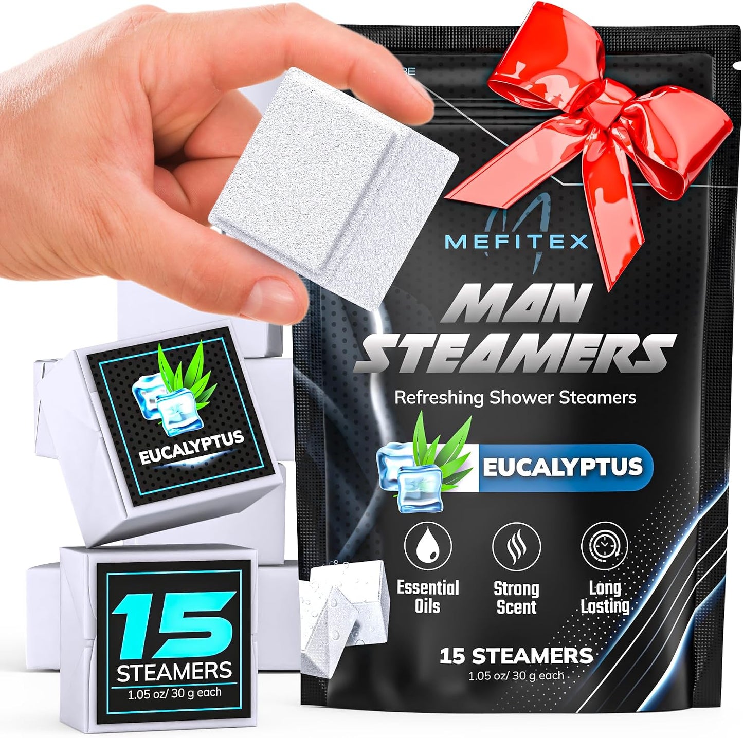 Shower Steamers for Men & Women 30 Pack – Menthol & Eucalyptus Aromatherapy Shower Steamers
