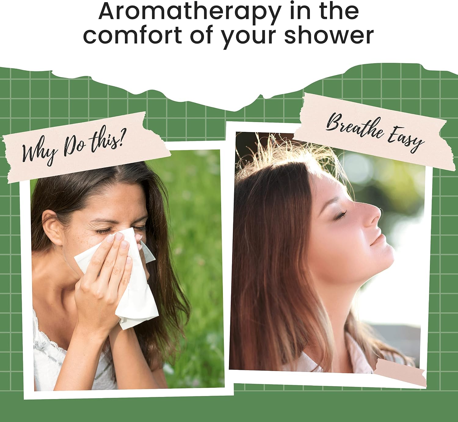 Breathe Easy Aromatherapy Shower Bombs (5PK XTRA STRENGTH) – Menthol, Peppermint, Rosemary Essential Oils – Ease Sinus, Colds, Cough, Congestion – Spa Christmas Gift (No Shower Bomb Bag)