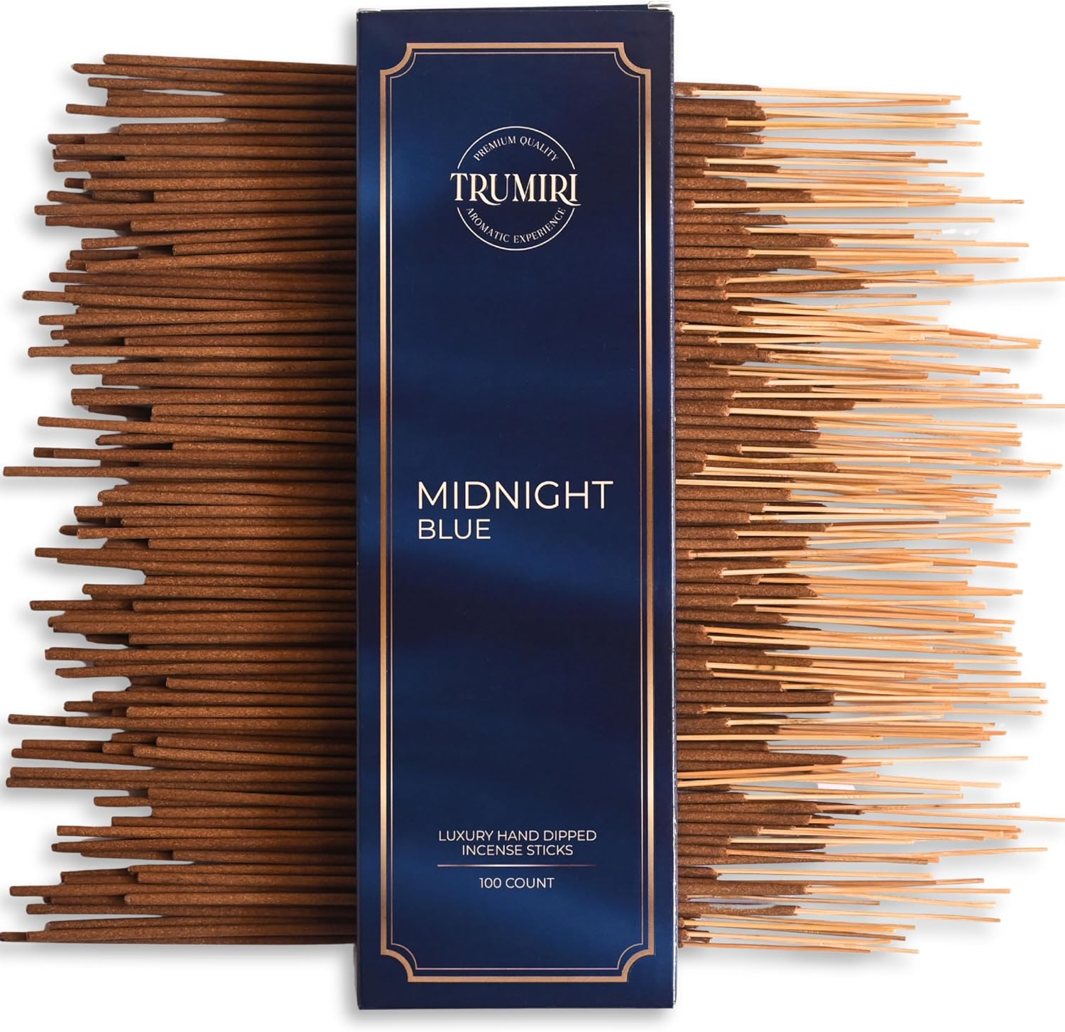Midnight Blue Incense Sticks - Pack of 100 Inscents-Sticks - Inciensos Aromaticos para La Casa - Made with Natural Ingredients - Scented Insence Non Toxic Insense Incents